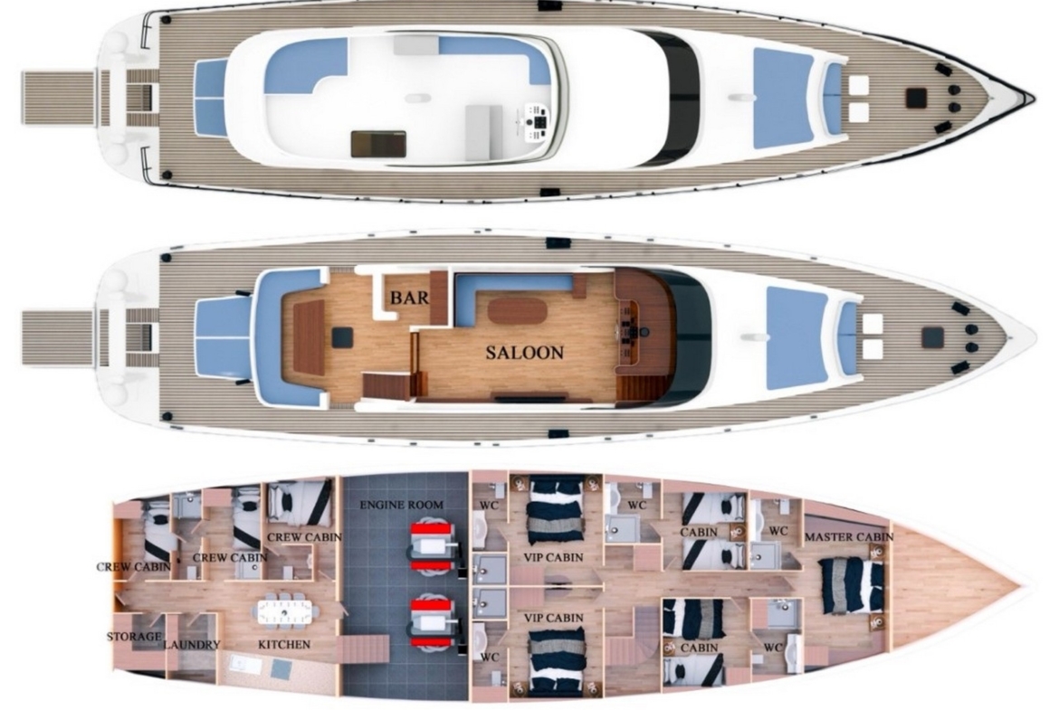 Гулет Angelo 3 – Аренда Роскошной Яхты | от 5 000 € в день