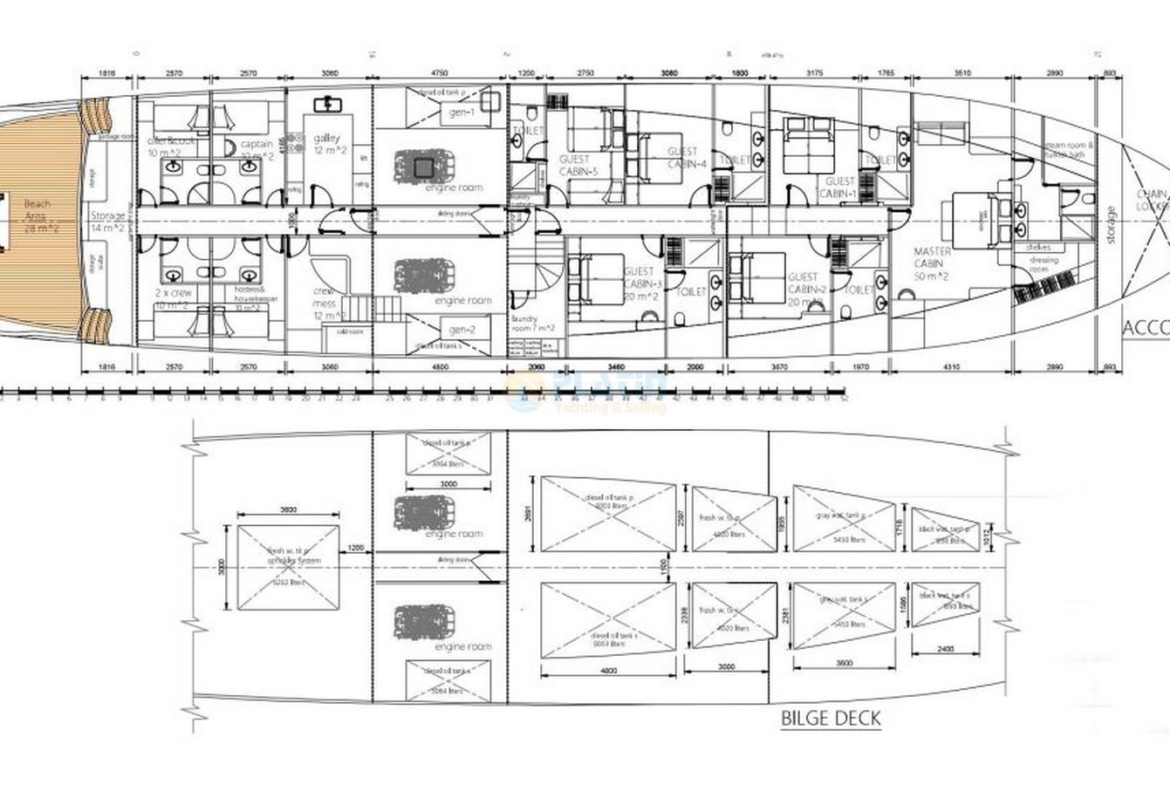 Аренда ультралюксовой парусной яхты Oguz Khan