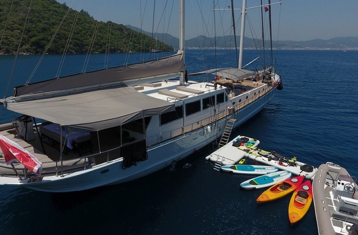 Аренда гулета White Soul из Мармариса на неделю. Частный синий круиз, водные развлечения и уникальный морской отдых ждут вас.