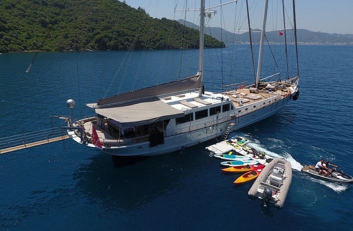 Аренда гулета White Soul из Мармариса на неделю. Частный синий круиз, водные развлечения и уникальный морской отдых ждут вас.